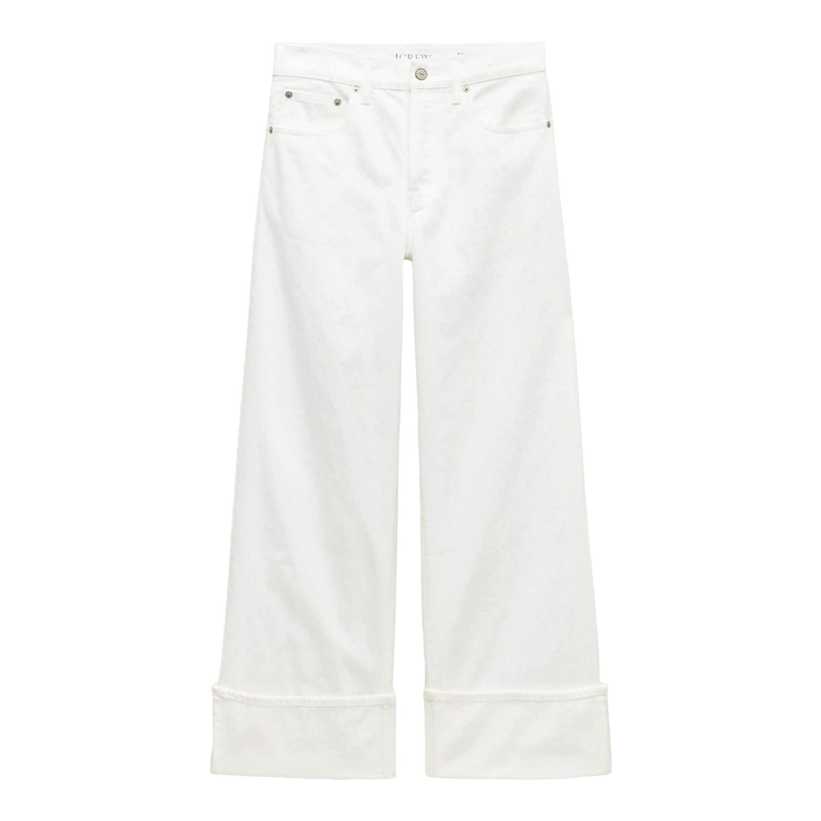 Bridal shower outfit idea: J.Crew Everyday Wide-Leg Cuffed Ankle Jean