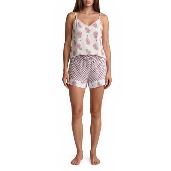 Bridal shower pajamas, robes and slippers: Vera Bradley 3-piece cami pajama set