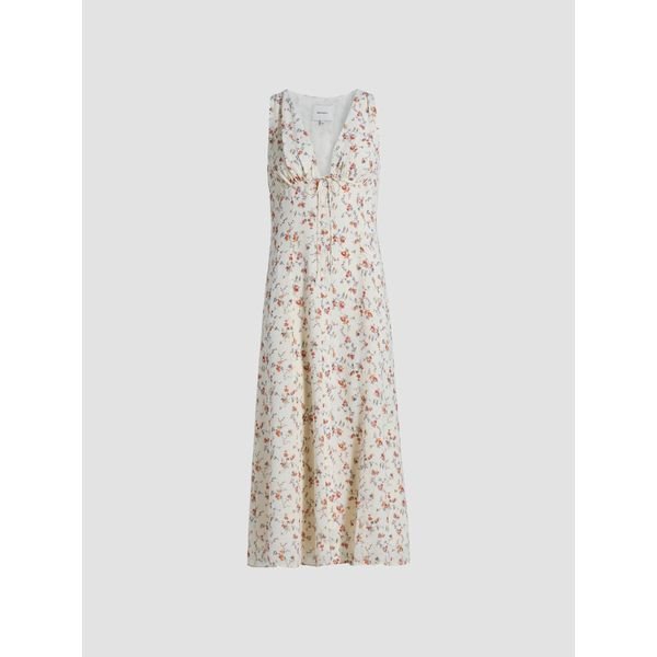 Reformation Ceara Floral Midi baby shower dress
