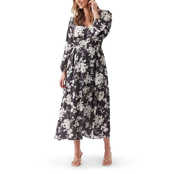 Ripe Maternity Drew Floral Maxi baby shower dress
