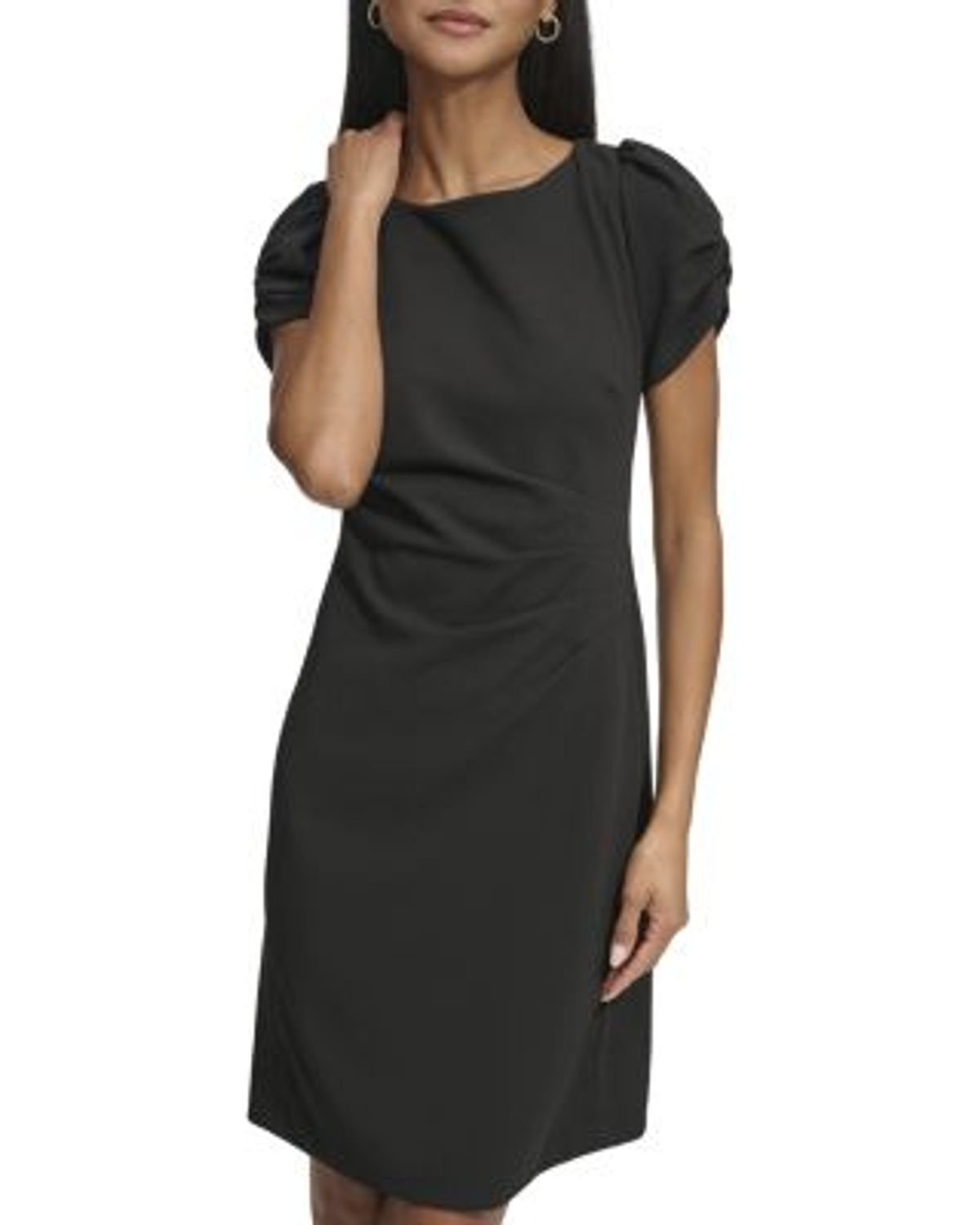 Karl Lagerfeld Paris Ruched Sleeve Sheath Dress, $102.40