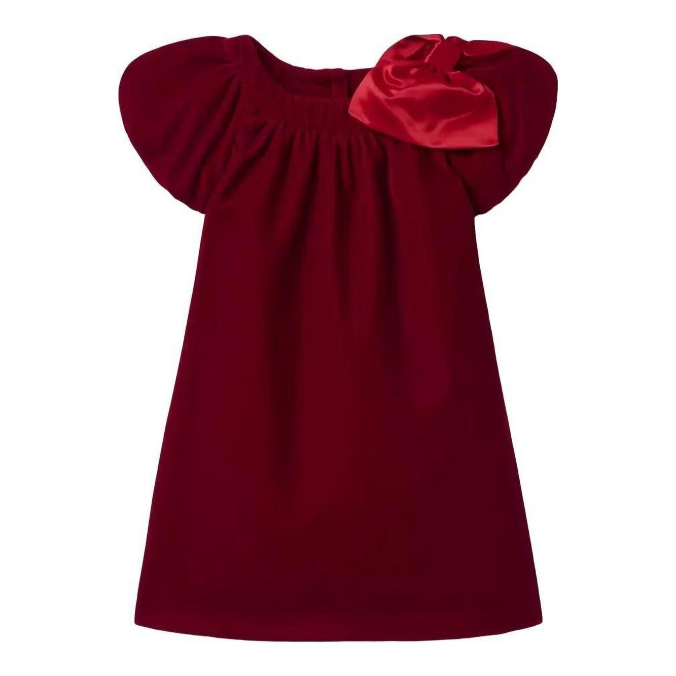 Janie and Jack Luxe Velvet Bow Dress