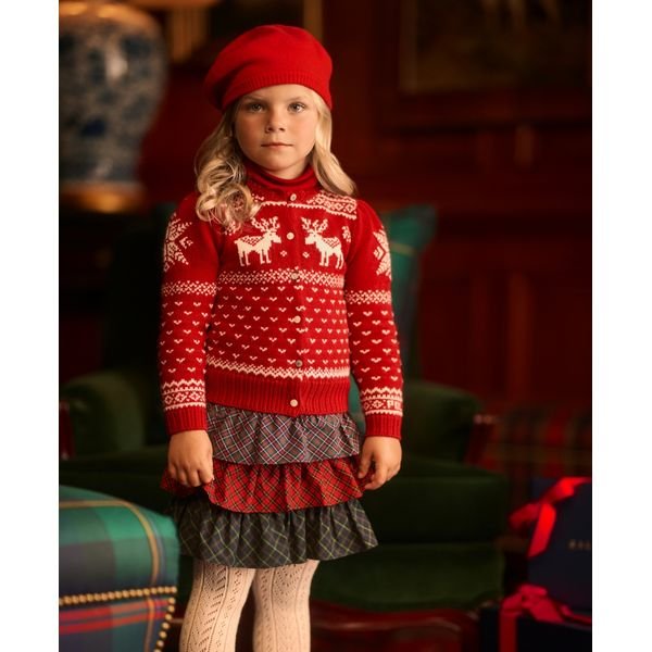 Polo Ralph Lauren Girls Plaid Tiered Skirt