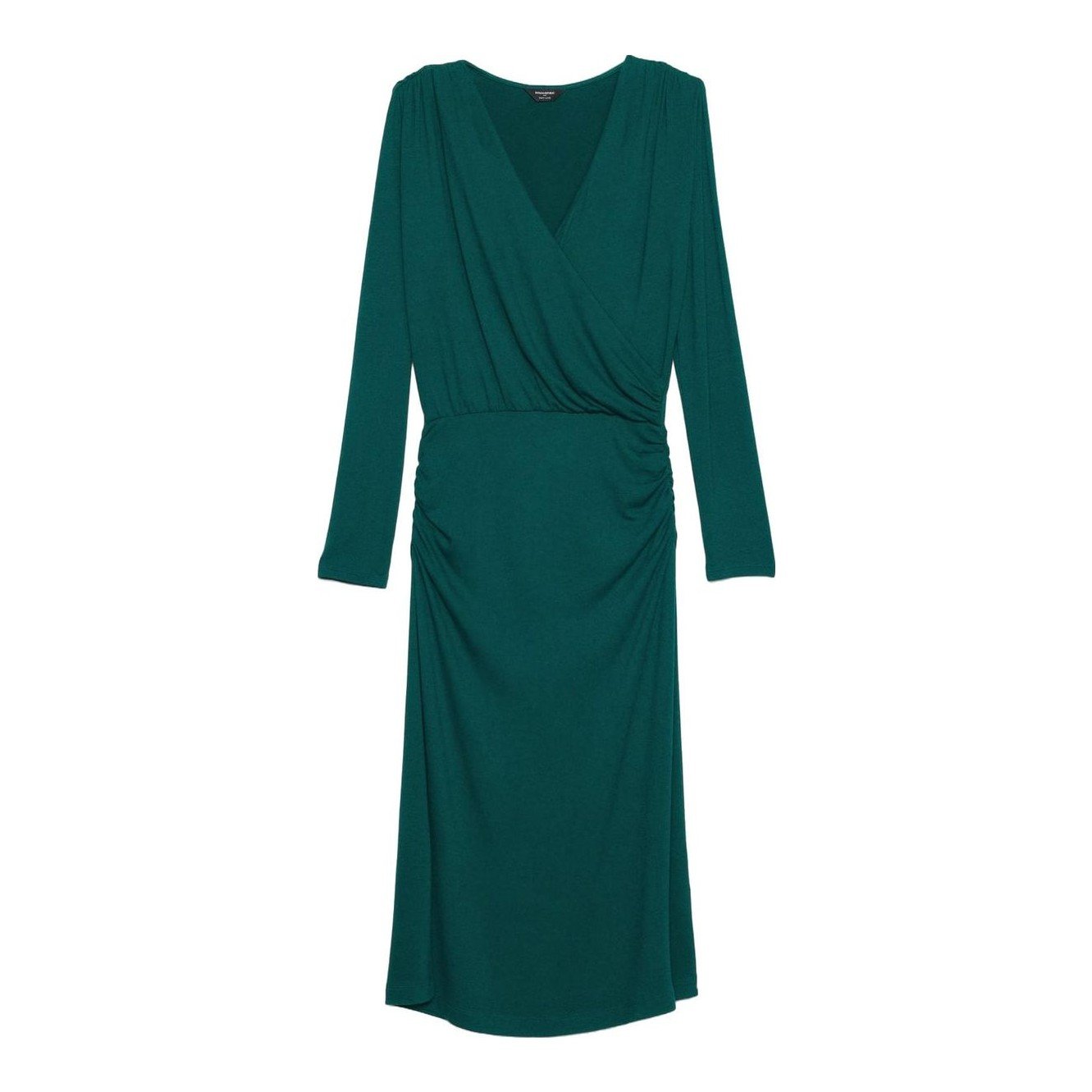 Banana Republic Factory Soft Luxe Knit Wrap Midi Dress