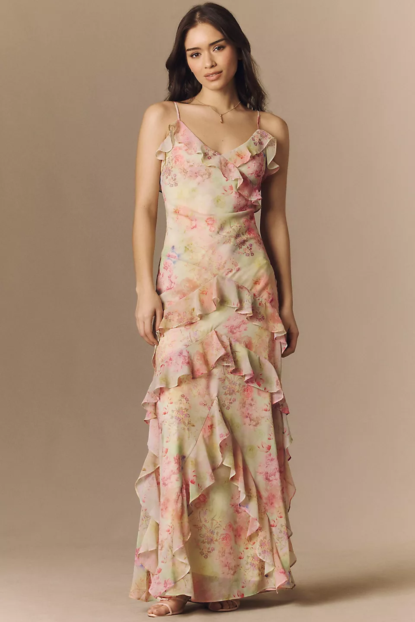 BHLDN Garden Floral Maxi Dress