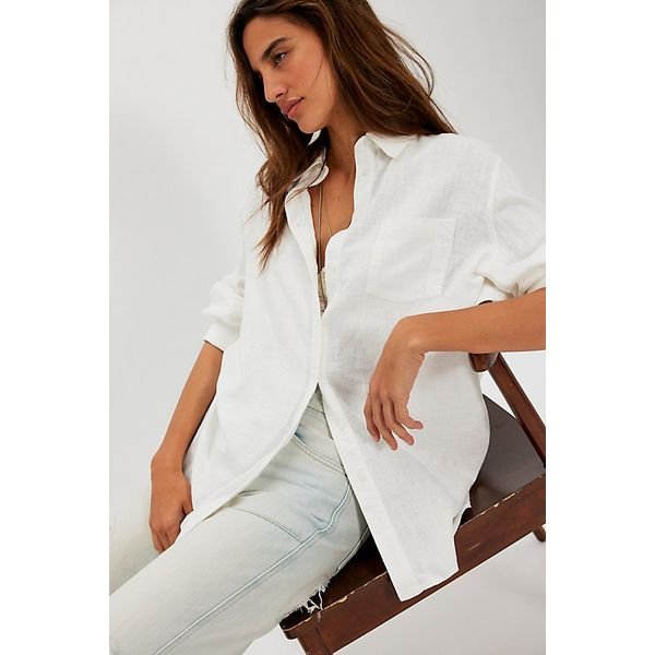 Free People Everyday Linen Shirt