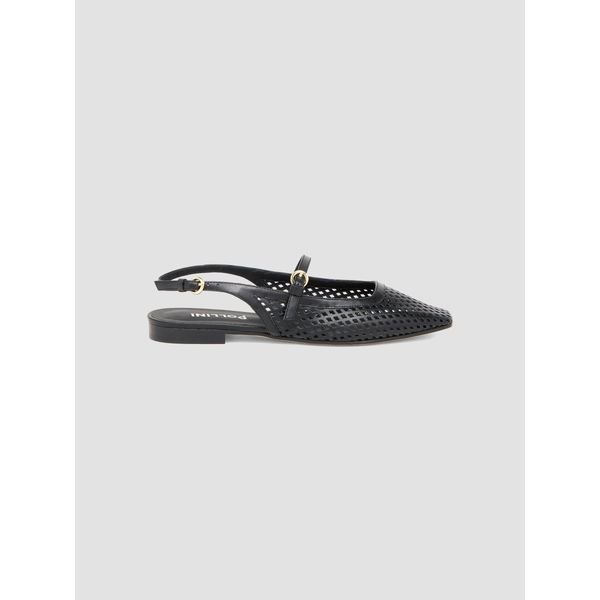 Pollini Nina leather slingback ballet flats