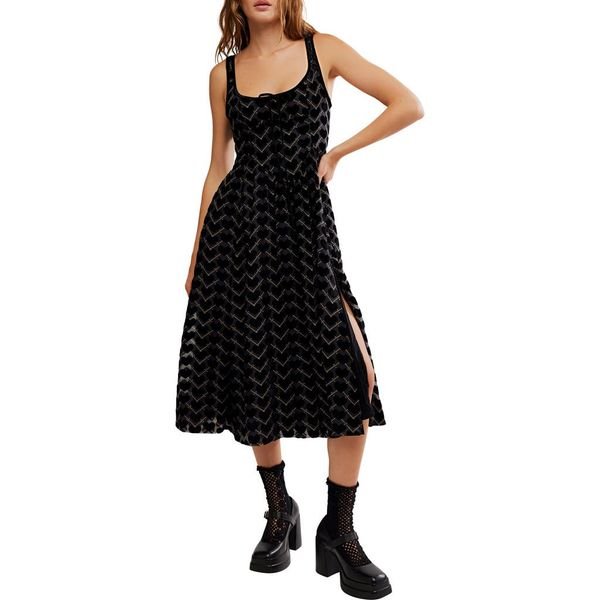 Free People Freya burnout velvet midi dress