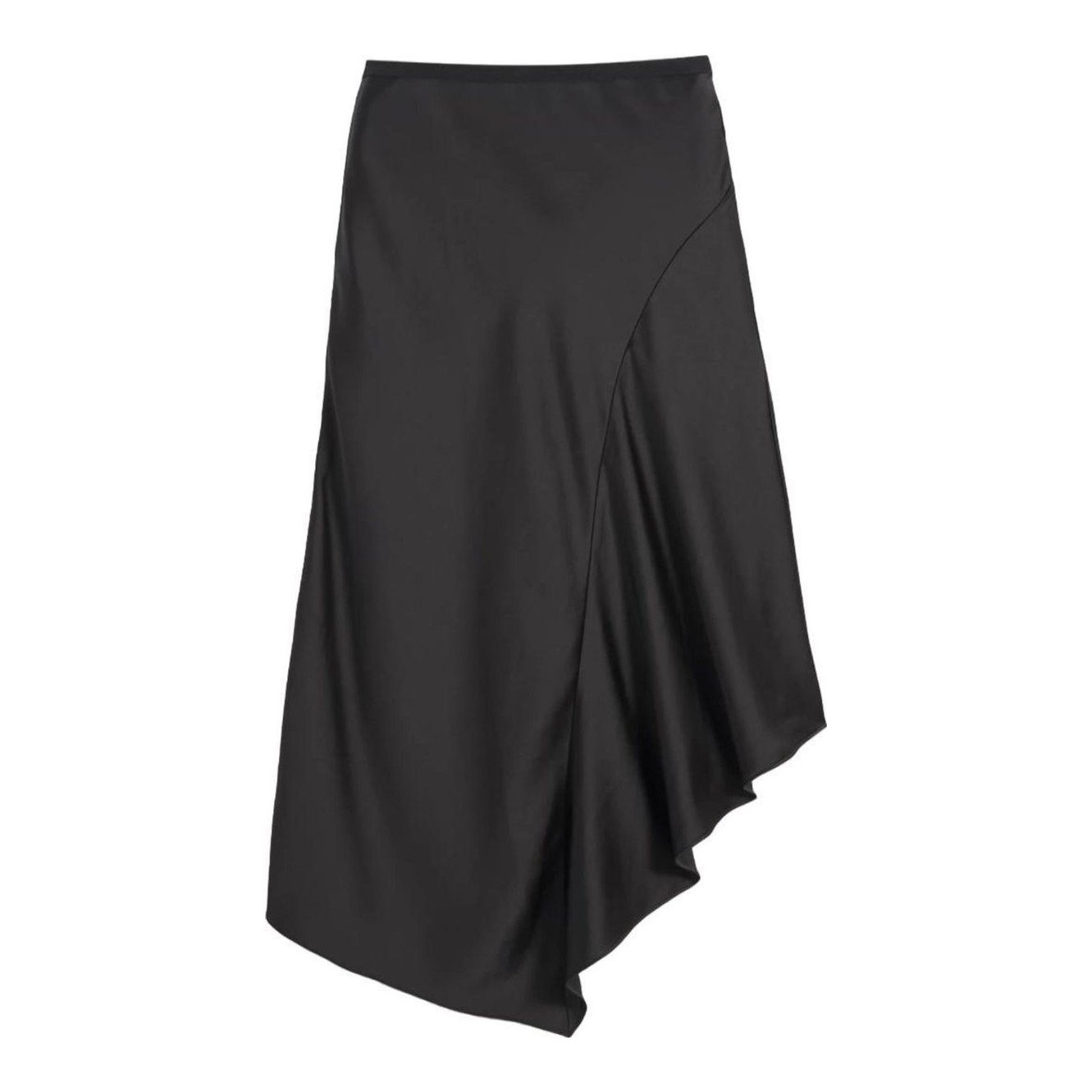 White House Black Market petite satin slip midi skirt