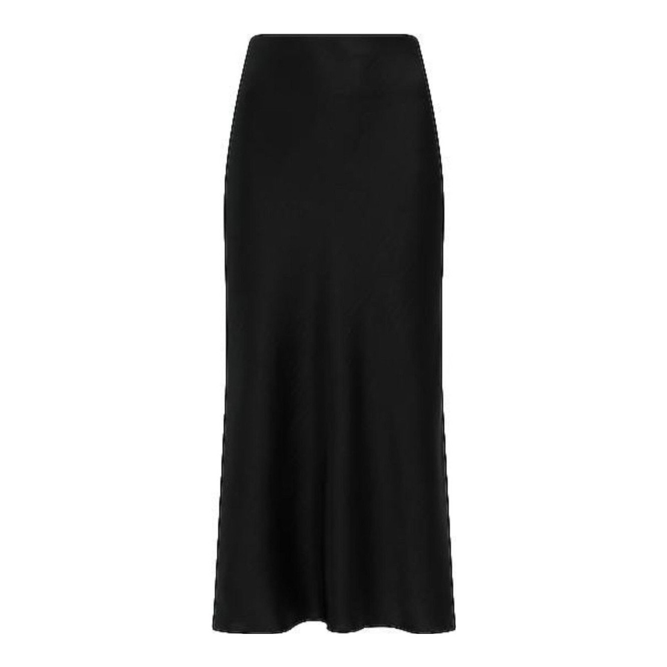Express satin high-waisted midi slip skirt