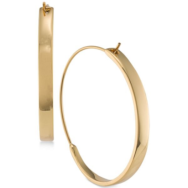 Lauren Ralph Lauren Gold-Tone Hoop Earrings