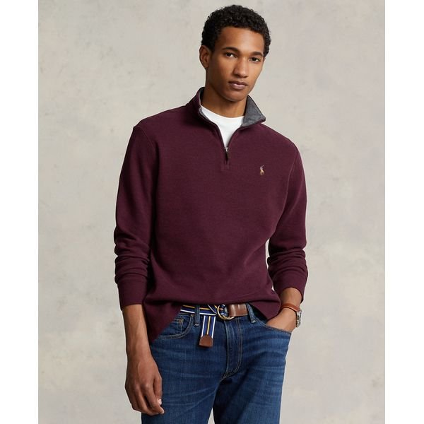 Polo Ralph Lauren Mens Estate-Rib Quarter-Zip Pullover