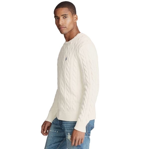 Polo Ralph Lauren Mens Cable-Knit Cotton Sweater