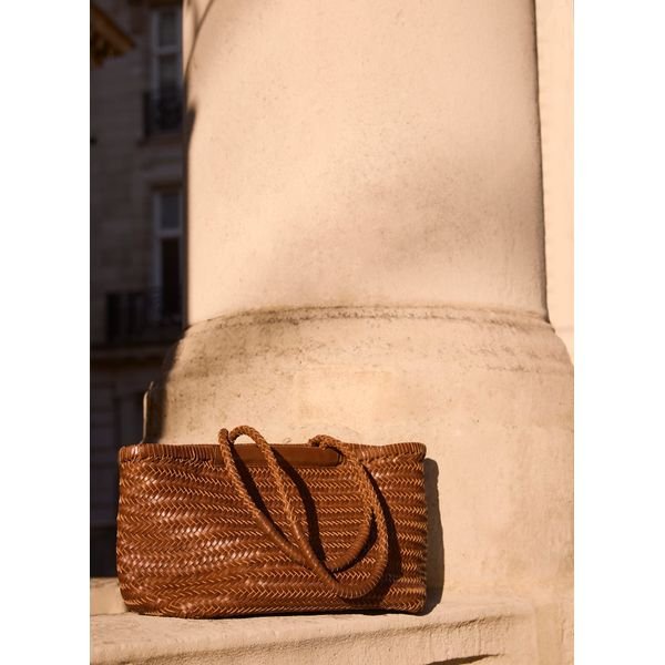 Mint Velvet Rae Leather Woven Tote Bag