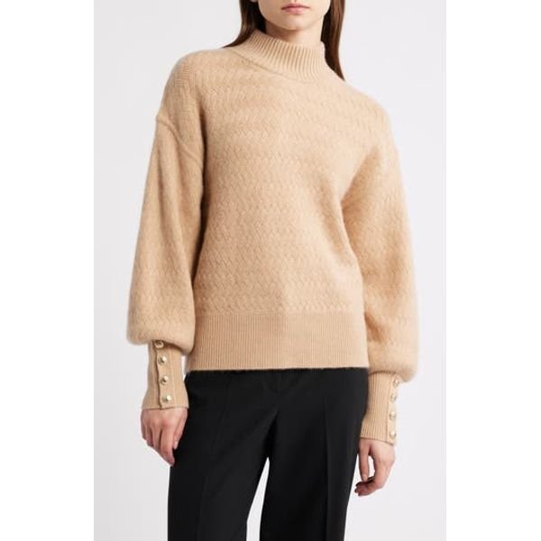 Elie Tahari Tricia Cashmere Turtleneck Sweater