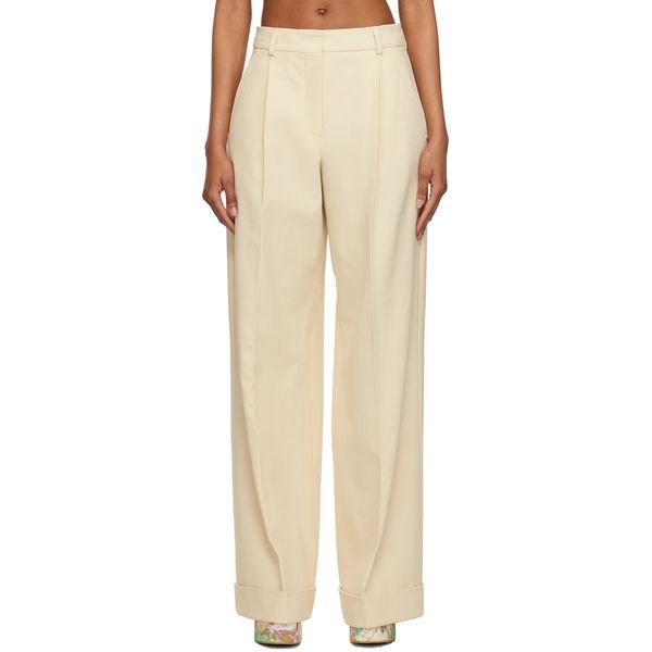 Sportmax off-white wide-leg trousers