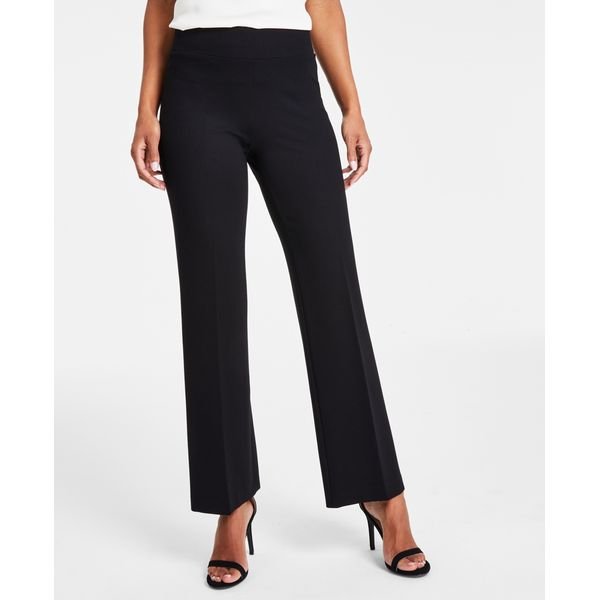 Anne Klein Compression Pull-On Wide-Leg Trousers, $89