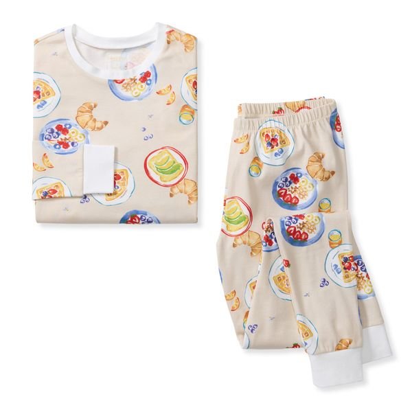 Matching outfit for newborn and mom: Burt's Bees Baby Breakfast in Bed mommy and me matching organic pajamas