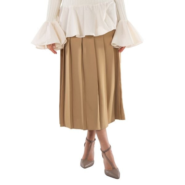 Polo Ralph Lauren Pleated Midi Skirt, $398