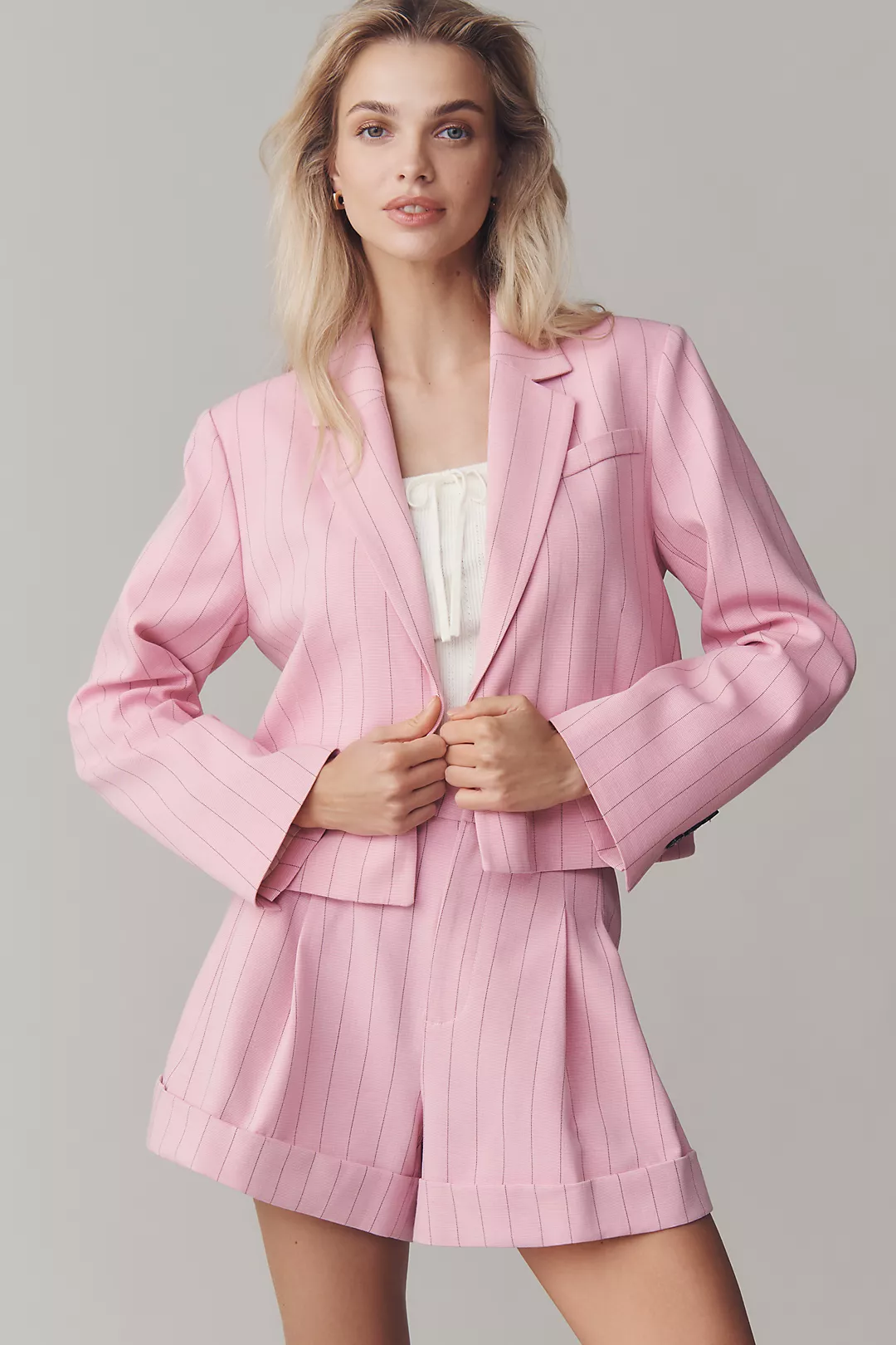 Maeve Crop Boxy Blazer