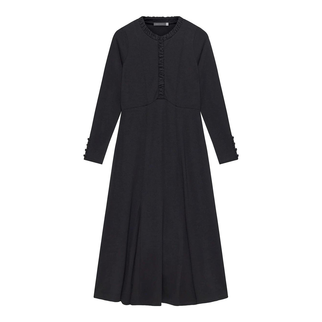 Mint Velvet Jersey Ruched Midi Dress