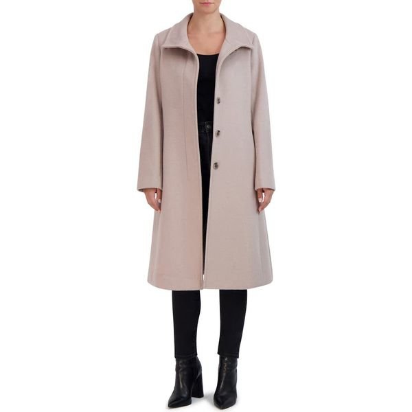 Cole Haan Longline Wool Blend Coat