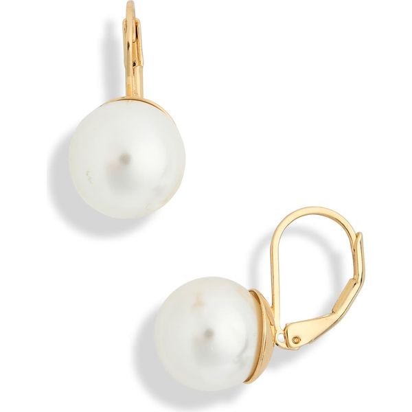 Faux Pearl Drop Earrings