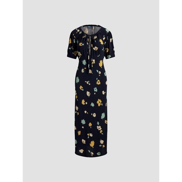 Polo Ralph Lauren Floral Crepe Midi Dress