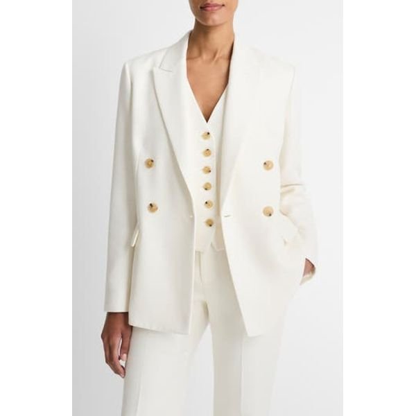 Vince Tailored Double-Breasted Blazer